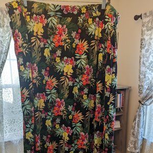 Floral Maxi Skirt with Black top